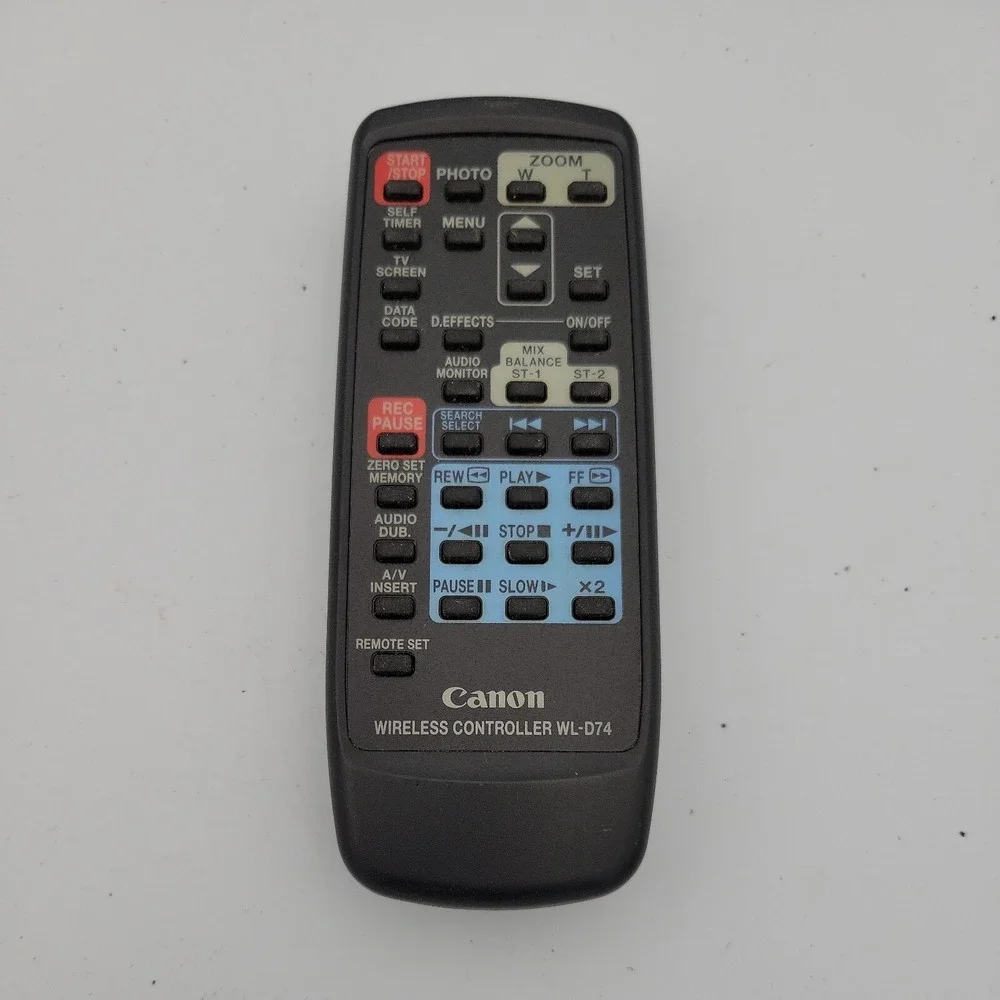 Canon WL-D74 Camcorder Remote Control For GL2 XL2 ZR10 ZR20 TESTED